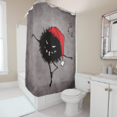 踊りの悪いクリスマスのバグ シャワーカーテン (インサイチュ)