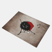 踊りの悪いクリスマスのバグ ドアマット (アングル)