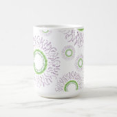 踊りの感謝の曼荼羅のヒマワリのマグ コーヒーマグカップ (中央)