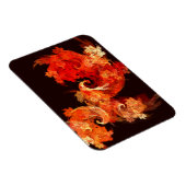 踊りの抽象芸術アートプレミアムマグネット マグネット (右側)