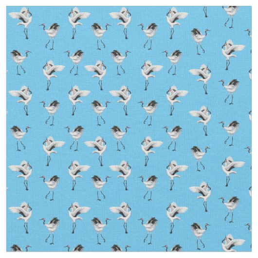 踊りの日本のなクレーンは綿織物をとかしました ファブリック (クローズアップ)