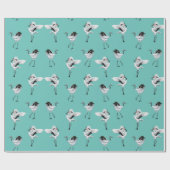 踊りの日本のなクレーン包装紙 ラッピングペーパー (フラット)