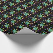 踊りの星のカメ ラッピングペーパー (角)