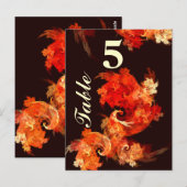 踊りの暖炉のテーブル番号はがき ポストカード (正面/裏面)