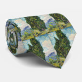 踊りの木々は鮮やか空の下，ヴァンゴッホサイプレス ネクタイ (ロール)