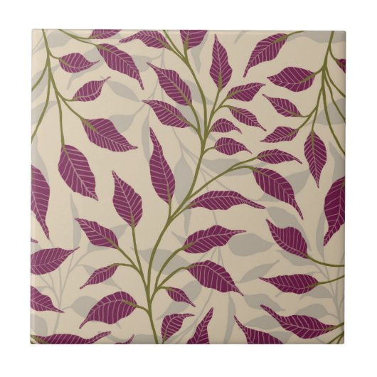 踊りの流離れれの繊細な緑の葉HD タイル (正面)