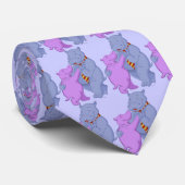 踊りの漫画のカバのタンゴ ネクタイ (ロール)