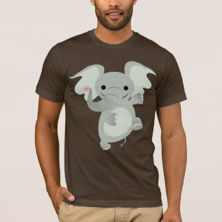 踊りの漫画象のTシャツ Tシャツ