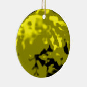 踊りの球の金ゴールドの黄色TRANS博物館のZazzleのギフト セラミックオーナメント (右)