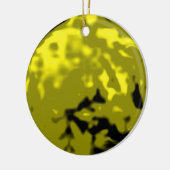 踊りの球の金ゴールドの黄色TRANS博物館のZazzleのギフト セラミックオーナメント (左)