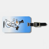 踊りの雪だるま ラゲッジタグ (正面横)