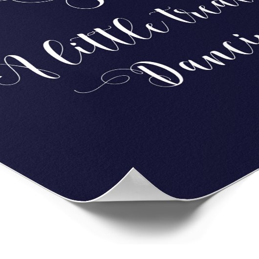 踊りの靴は、あなたの足のための少しトリートメントに署名 ポスター (角)