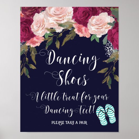 踊りの靴は、あなたの足のための少しトリートメントに署名 ポスター (正面)