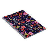 踊りの骨格フローラのパターン ノートブック (右側)