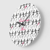 踊りの骨組ハロウィンThunder_Cove ラージ壁時計 (傾斜)