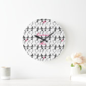 踊りの骨組ハロウィンThunder_Cove ラージ壁時計 (ホーム)