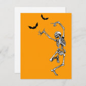 踊りの骨組招待カード 招待状 (正面/裏面)