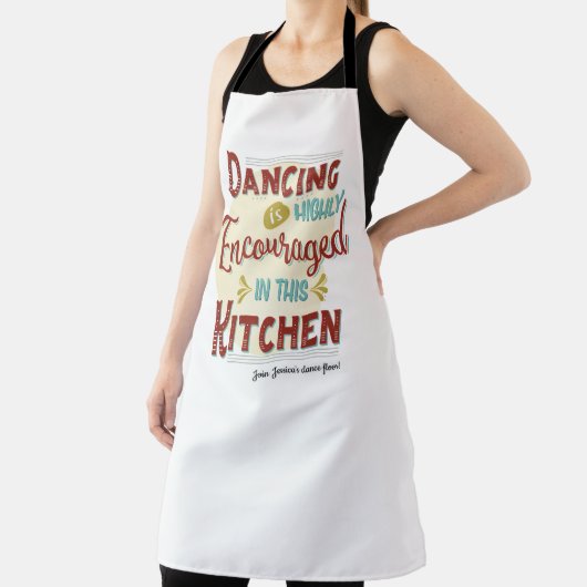 踊りはこの台所で非常に奨励されている エプロン (インサイチュ)