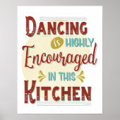 踊りはこの台所で非常に奨励されている ポスター (正面)