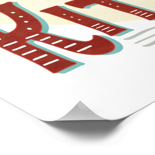 踊りはこの台所で非常に奨励されている ポスター (角)