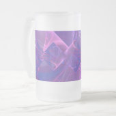 踊りはフラクタルの芸術をつけます フロストグラスビールジョッキ (正面左)