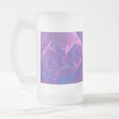 踊りはフラクタルの芸術をつけます フロストグラスビールジョッキ (左)