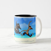 踊りはマグを略奪します ツートーンマグカップ (正面右)