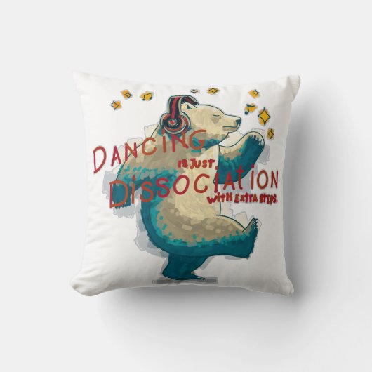 踊りは余分なステップと単なる解離 クッション (正面)