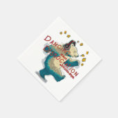 踊りは余分なステップと単なる解離 スタンダードカクテルナプキン (角)