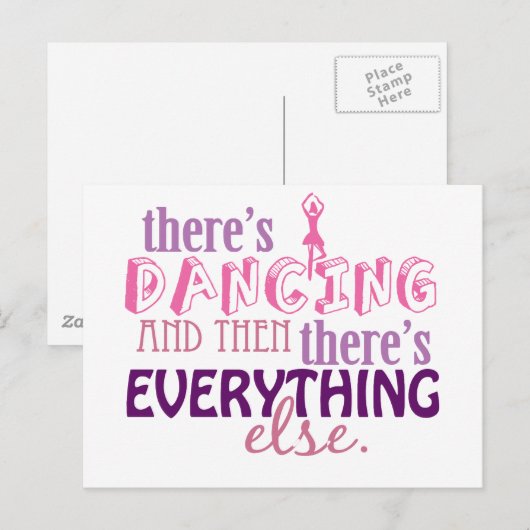 踊りは全て ポストカード (正面/裏面)