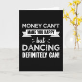 踊りは幸せなギフトをおもしろい作る カード (黄色い花)