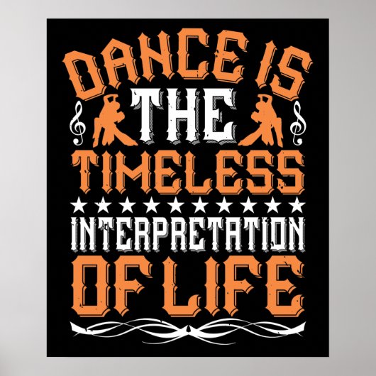 踊りは時代を超越した解釈 ポスター (正面)