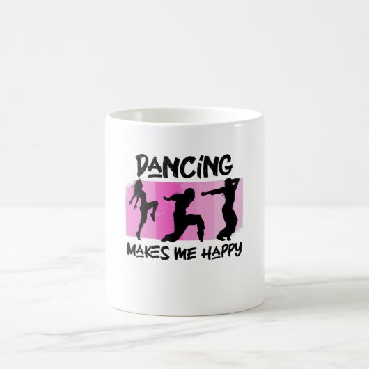 踊りは私を幸せにする コーヒーマグカップ (中央)