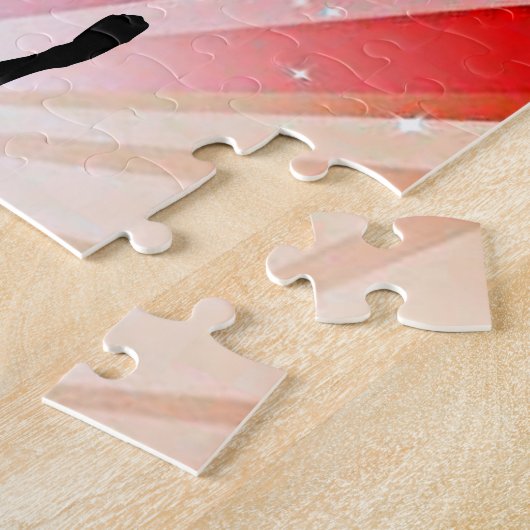 踊りは美しいダンサーとパズルをライト。 ジグソーパズル (側面)