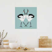 踊りひげ鶴 ポスター (キッチン)