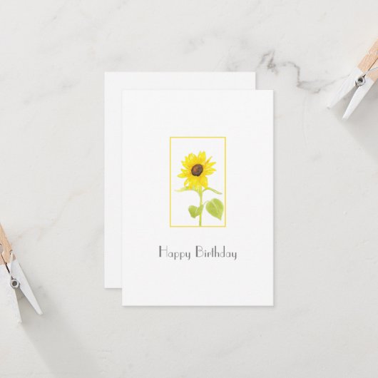 「踊りひまわり」 カード (正面/裏面インサイチュ)