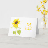 踊りひまわり カード (黄色い花)