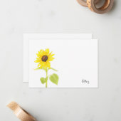 「踊りひまわり」 ノートカード (正面/裏面インサイチュ)