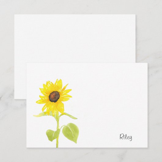 「踊りひまわり」 ノートカード (正面/裏面)