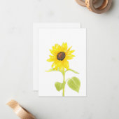 「踊りひまわり」 ノートカード (正面/裏面インサイチュ)
