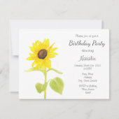 踊りひまわり 招待状 (正面)