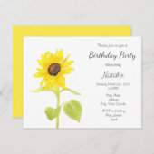 踊りひまわり 招待状 (正面/裏面)