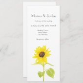 踊りひまわり 招待状 (正面/裏面)