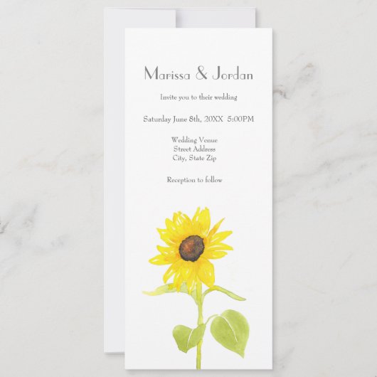 踊りひまわり 招待状 (正面)