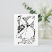 「踊りへん」抽象芸術はがき ポストカード (スタンド正面)