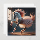 踊りましょう！バレエを踊る馬, 馬  招待状 (正面/裏面)