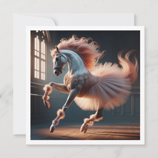 踊りましょう！バレエを踊る馬, 馬  招待状 (正面)
