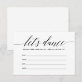 踊りましょう 曲リクエストカード エンクロージャーカード (正面/裏面)