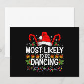 踊りをする家族に最もよく似ている 招待状 (正面/裏面)