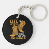 踊りを並べられれば人生はもっとよい キーホルダー (裏面)